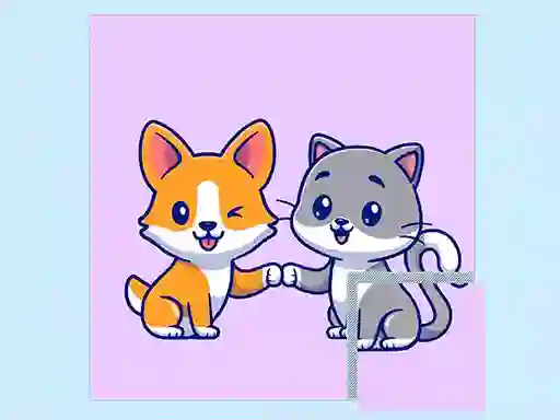بازی Cats and Dogs Puzzle آنلاین