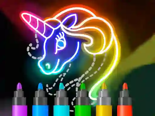 بازی Learn to Draw Glow Cartoon آنلاین