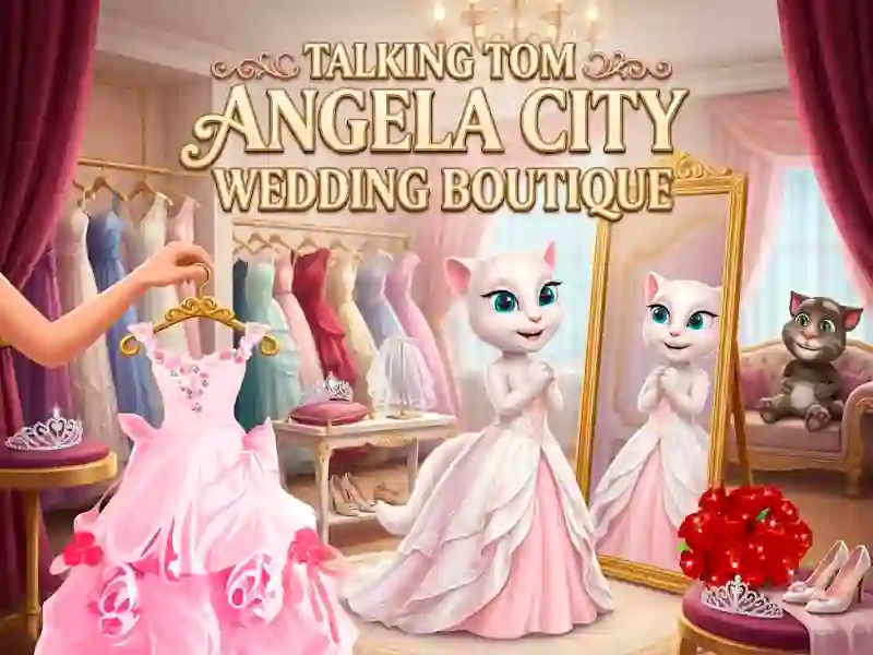 بازی Talking Tom Angela City Wedding Boutique آنلاین