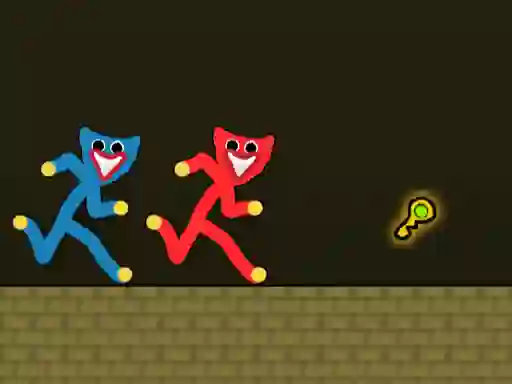 بازی Red and Blue Stickman Huggy آنلاین