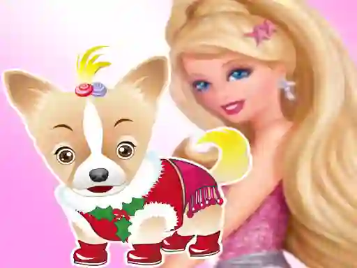 بازی Barbie's Dog Dressup آنلاین