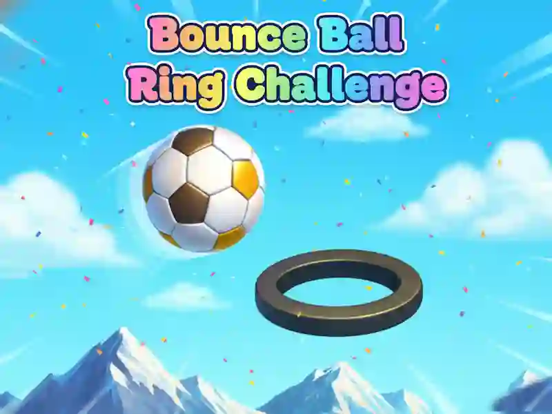 بازی Bounce Ball Ring Challenge آنلاین