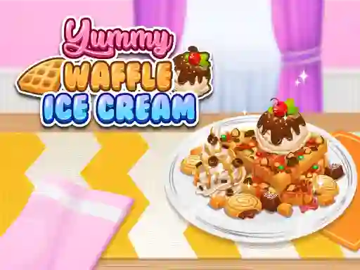 بازی Yummy Waffle Ice Cream آنلاین