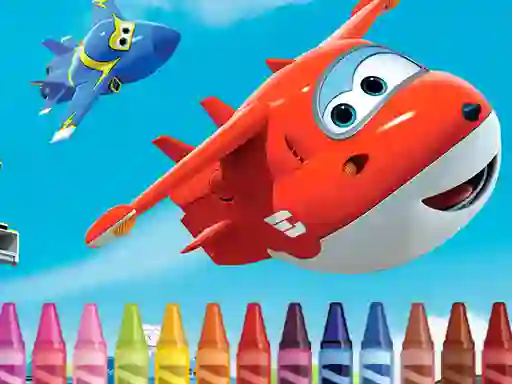 بازی Superwings Coloring آنلاین