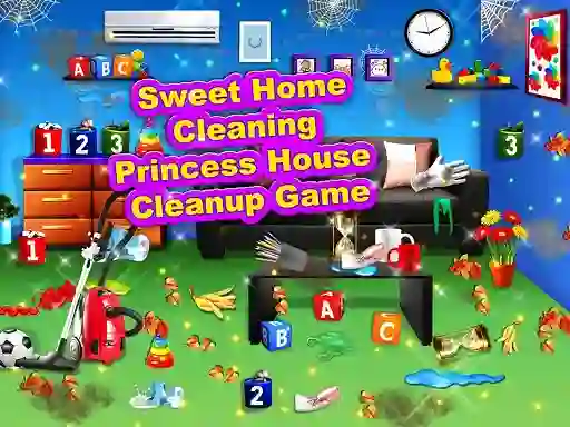 بازی Sweet Home Cleaning: Princess House Cleanup Game آنلاین