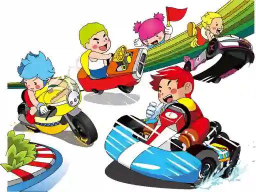 بازی Cartoon Kart Puzzle آنلاین
