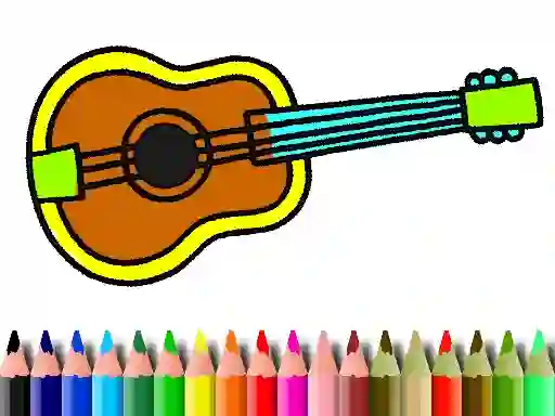 بازی Back To School: Music Instrument Coloring Book آنلاین