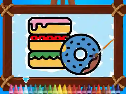 بازی Kids Coloring Bakery آنلاین