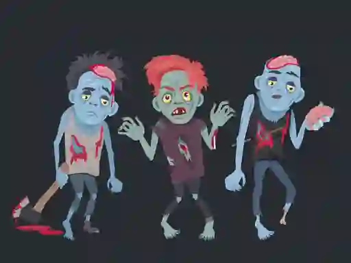 بازی Zombies and Skeletons Coloring آنلاین