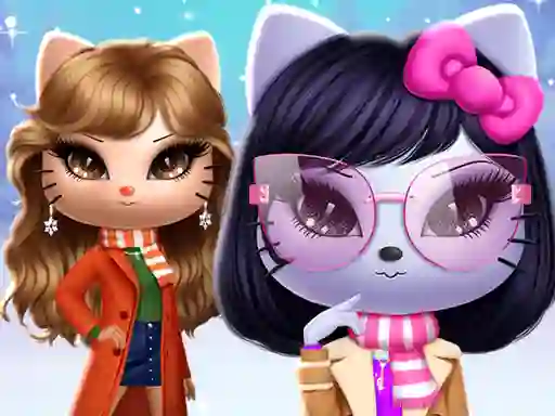 بازی Kitty Squad Winter Dress Up آنلاین