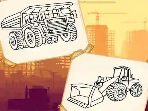 بازی Construction Trucks Coloring آنلاین
