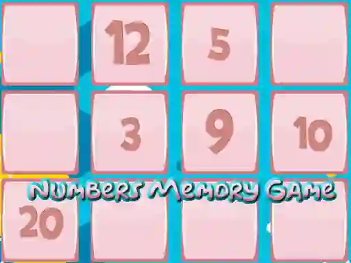 بازی Memory Game With Numbers آنلاین
