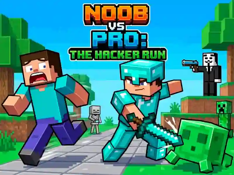 بازی Noob vs Pro Help Hacker danger Hacker آنلاین