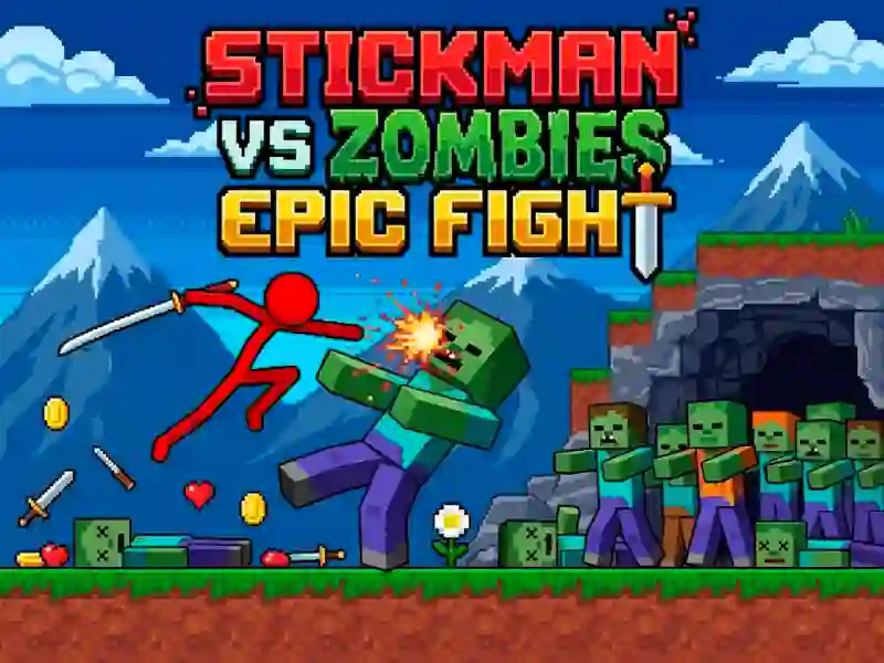 بازی Stickman vs Zombies: Epic Fight آنلاین