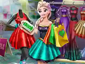 بازی Ice Queen Realife Shopping آنلاین