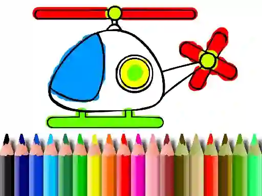 بازی Back To School Helicopter Coloring آنلاین