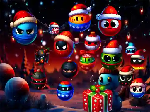بازی Christmas Rush : Red and Friend Balls آنلاین