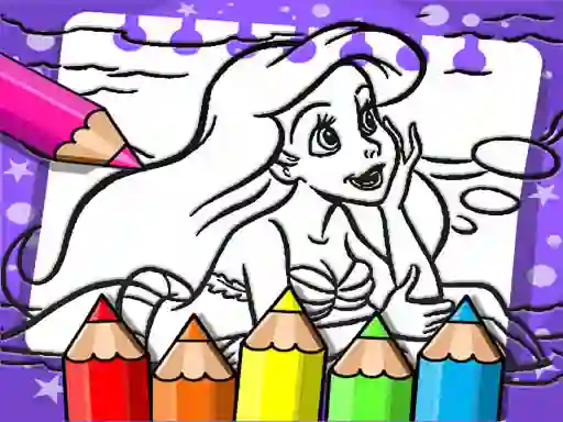 بازی Ariel The Mermaid Coloring Book آنلاین
