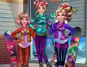 بازی Princesses Winter Holiday آنلاین