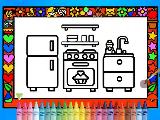 بازی Color and Decorate Rooms آنلاین
