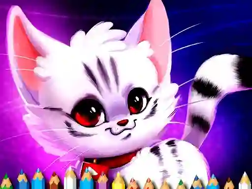 بازی Cute Kitty Coloring آنلاین