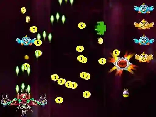 بازی Space Attack Chicken Invaders آنلاین