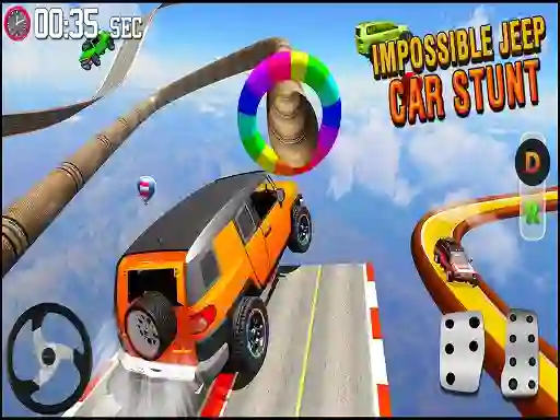 بازی GT Jeep Impossible Mega Dangerous Track آنلاین