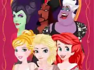 بازی Princess vs Villain Face Swap آنلاین