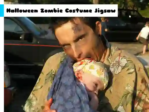بازی Halloween Zombie Costume Jigsaw آنلاین