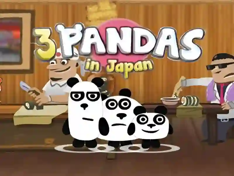بازی 3 Pandas In Japan HTML5 آنلاین