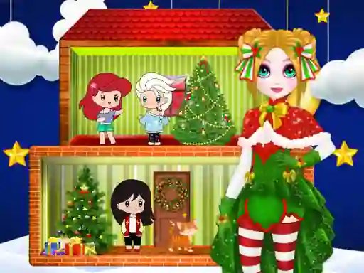 بازی Christmas Puppet Princess House آنلاین