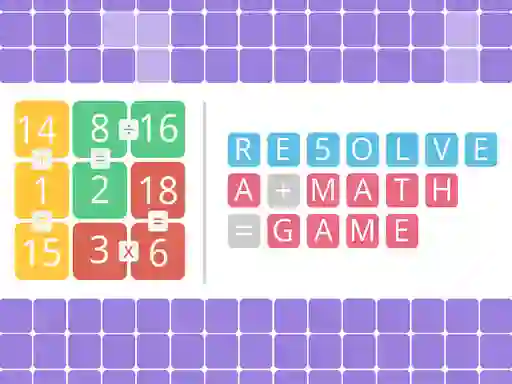 بازی Resolve a math game آنلاین