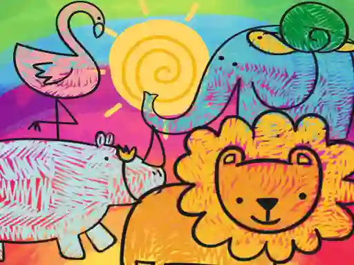 بازی Little Animals Coloring آنلاین