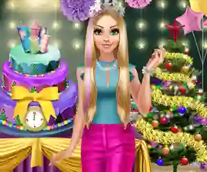 بازی Blondie Winter Party آنلاین
