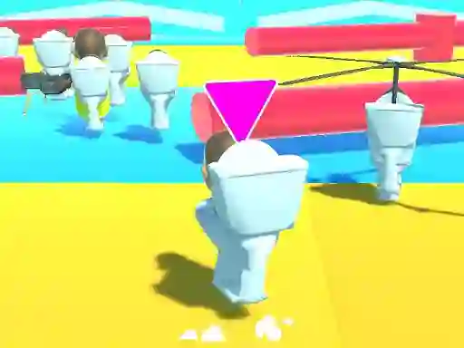 بازی Fall Boys Skibidi Toilet آنلاین