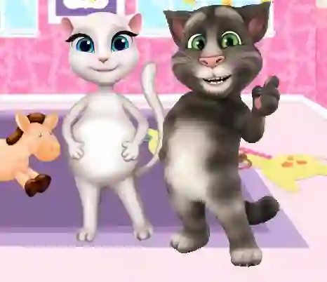 بازی Preganat Kitty Room Decor آنلاین