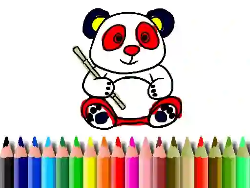 بازی Back To School: Panda Coloring آنلاین