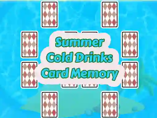 بازی Summer Cold Drinks Card Memory آنلاین