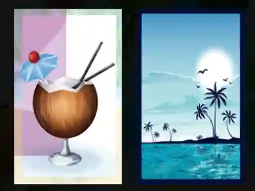 بازی Beach Cocktails Memory آنلاین