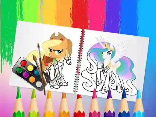 بازی Sweet Pony Coloring Book آنلاین