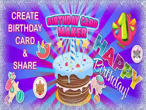 بازی Birthday Card Maker آنلاین