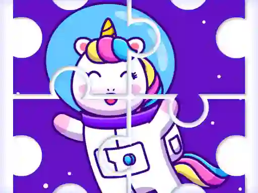 بازی Cute Rainbow Unicorn Puzzles آنلاین