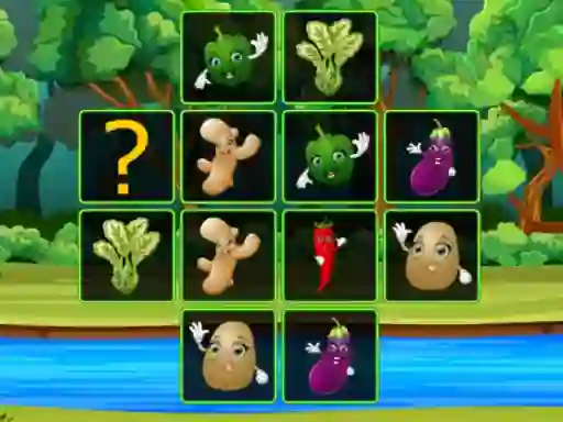 بازی Vegetable Cards Match آنلاین