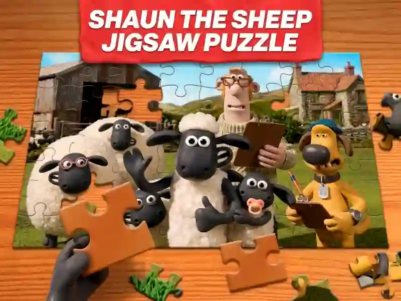 بازی Shaun the Sheep Jigsaw Puzzle آنلاین