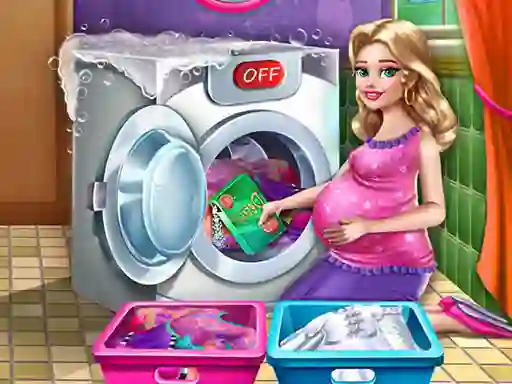 بازی Mommy washing clothes آنلاین