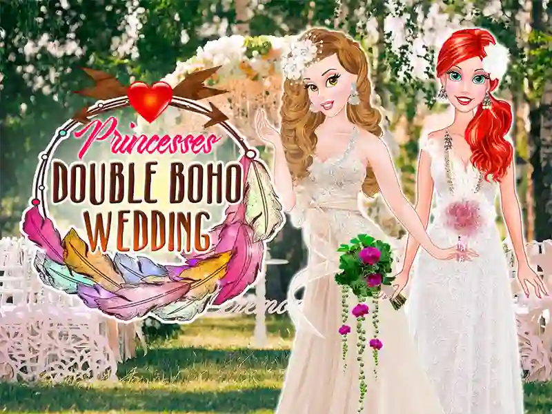 بازی Princesses Double Boho Wedding آنلاین