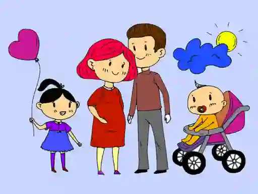 بازی Happy Family Coloring Book آنلاین