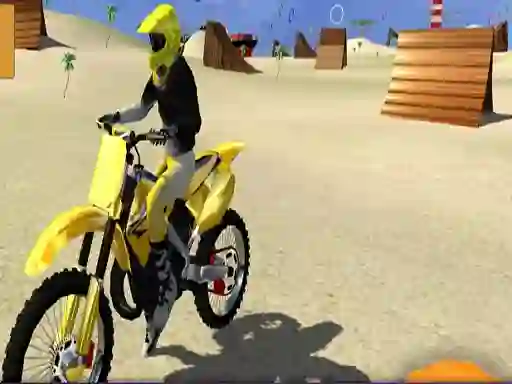 بازی Motor Cycle Beach Stunt آنلاین