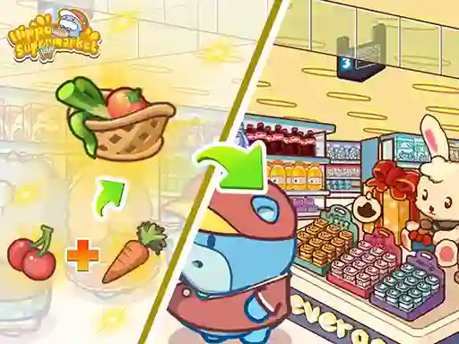 بازی Hippo Supermarket آنلاین