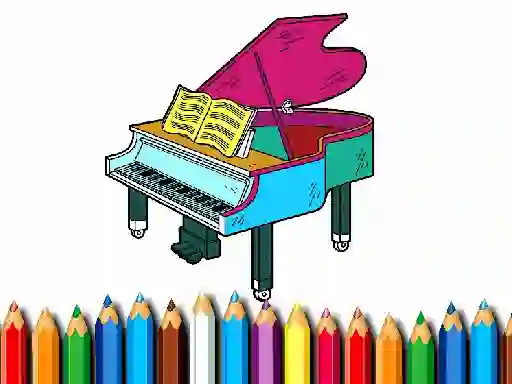 بازی Back To School: Piano Coloring Book آنلاین